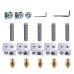 Onyehn 22pcs/Lots A8&A2 3D Printer Part Each 5PCS 0.4mm Extruder Nozzle Print Head+1.75mm Teflon Throat Tube+Heater Blocks Hotend for MK8 Makerbot Reprap