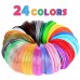 3D Pen/3D Printer Filament,1.75mm PLA Filament Pack of 24 Different Colors,High-Precision Diameter Filament, Each Color 10 Feet, Total 240 Feet Lengths by Mika3d