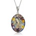 Colgante de Plata de Ley con Ángel de la Guarda o Nuestra Señora de Guadalupe