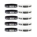 Pulsera Black Lives Matter Pulseras de silicona Pulseras Brazalete de caucho negro 10 piezas ...