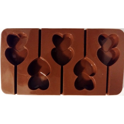 Moldes De Silicona Para Chocolate 5 Flores Con Tallo