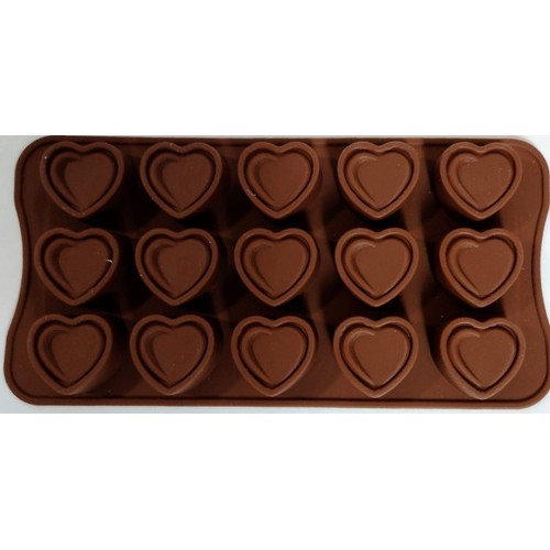 Moldes De Silicona Para Chocolate Para 15 Corazones | Dugu