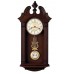 Bulova C4437 Ridgedale Clock, Walnut Finish