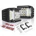 Side Shooter LED Lights Auto Power Plus 2Pcs 4 Inch 90W Cube Side Shot Pods Off Road Light Pods Dual Row Work Light Bar IP 68 Waterproof Driving Fog Lights